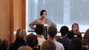 Emily Weiss, pictured above, speaks about building confidence in your work. 