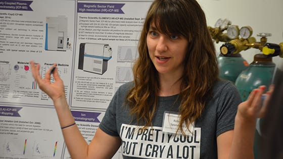 Grad students, researchers talk science at CLP Core Crawl