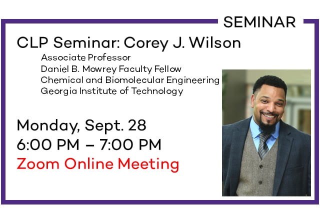 Corey Wilson Seminar Advertisement