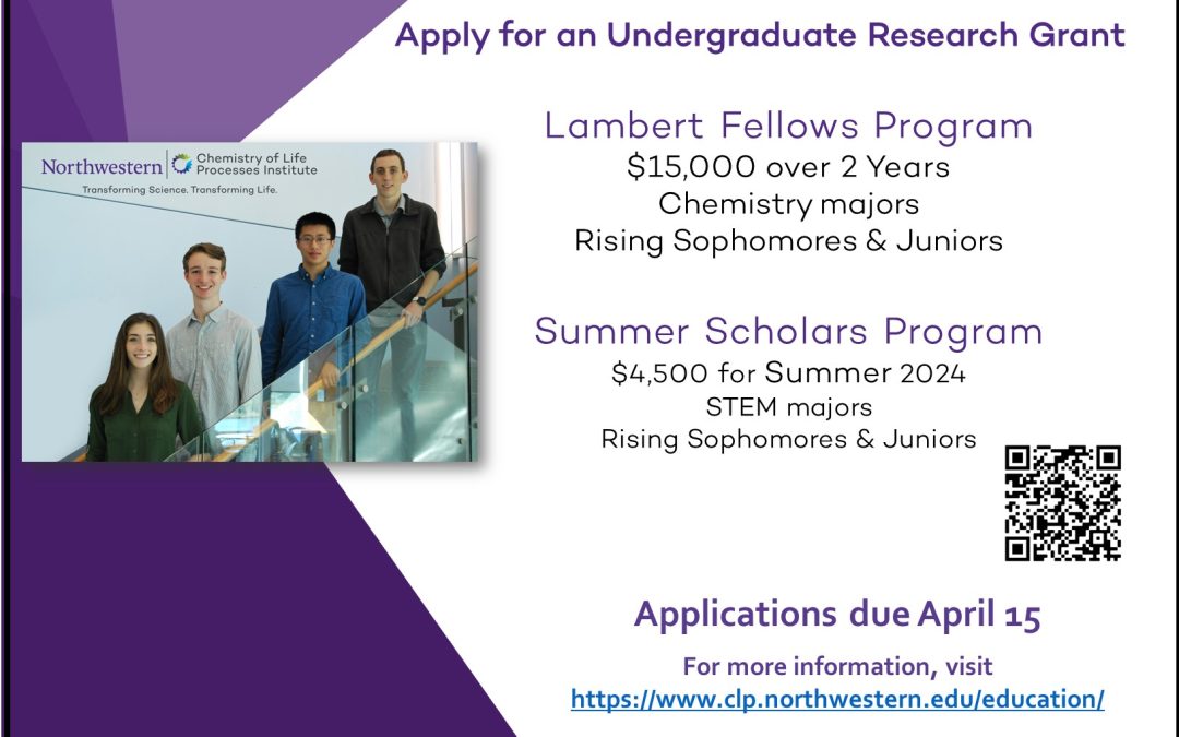 Apply for an Undergraduate Research Grant!